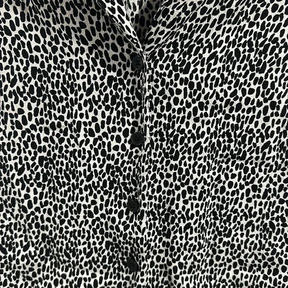 NWT Frank and Oak Womens Animal Print Blouse - Picture 4 of 5
